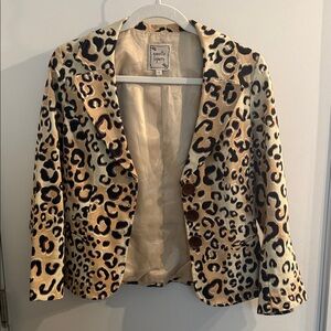 Nanette Lepore Leopard Print Blazer